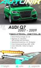 LED Daytime Running Light DRL Turn Signals Fog Lamps For AUDI Q7 2007-2009 dr2