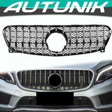 Chrome Front Mesh Grill For Mercedes X156 GLA GLA200 GLA250 GLA45 2014-2017 w/o Camera
