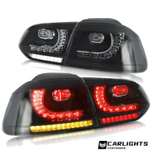 SMOKED LED Taillights fit for 10-14 VW GOLF 6 MK6 GTI 12-13 Golf R With Sequential Indicators
