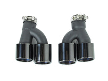 MP Style Gloss Black Diffuser + Twin Exhaust Tips For BMW G30 530i 540i M Sport 2017–2023