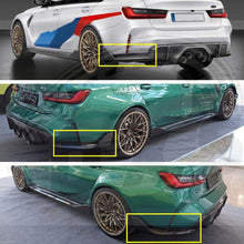 Gloss Black Rear Bumper Canards Splitters For 2021+ BMW G80 M3 G82