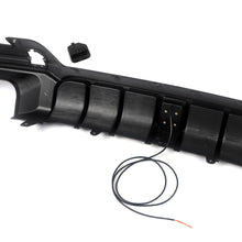 Gloss Black Rear Bumper Diffuser Lip W/LED Light For BMW X3 M40i G01 LCI 2022-2024