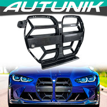 For 2021-2025 BMW M3 G80 M4 G82 G83 CSL Style Carbon Look Front Nose Grille w/ ACC