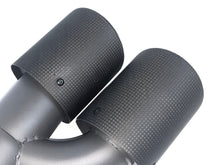 Matte Carbon M550i Dual Exhaust Tips for BMW G30 G31 5 Series 520i 530i 540i M-Sport 2017-2019-2023