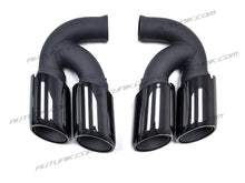 Matte Black Exhaust Tips For Porsche Cayenne 958.1 2011-2014 Short Pipe