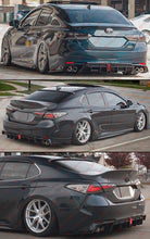 Gloss Black LED Rear Diffuser + V2 Corner Extension fits for 2018-2024 Toyota Camry SE XSE