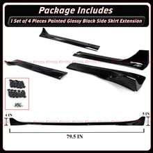 For 2025-2026 Tesla Model Y Juniper Winglet Style Gloss Black Side Skirt Extension