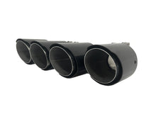 2.5'' Inlet Dual Carbon Exhaust Tips Muffler Tailpipe for BMW Audi Mercedes