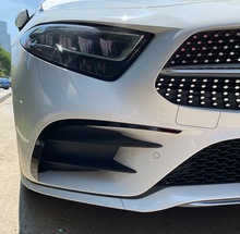 Black Front Bumper Canards Air Vent Trim for Mercedes Benz CLS C257 18-21