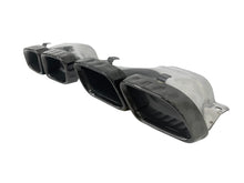 Gloss Black Exhaust Muffler Tips for Mercedes W205 C63 C63S AMG 2019-2021