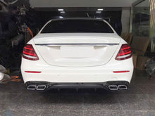 Black Rear Diffuser Chrome Exhaust Tips for Mercedes W213 Non-AMG 2017-2020 di35