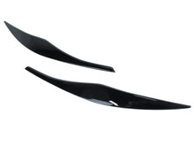 Eyebrow Cover Trim Headlight Eyelids Glossy Black Fits For BMW 3 Series E90 E91 2005-2012 bm204