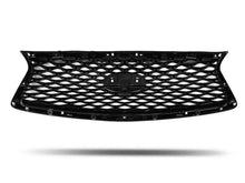 Glossy Black Front Mesh Grille for Infiniti Q50 2018-2024 w/o Camera & Parking Sensors