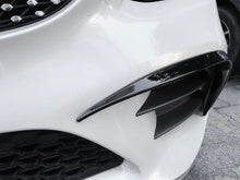 Gloss Black Front Fog Light Cover Trims For Mercedes W205 C205 AMG 2019-2021