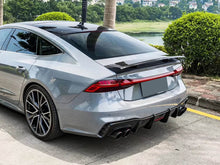 Dual Matte Carbon Exhaust Pipe Tips for Audi A4 A5 A6 A7 Modifications