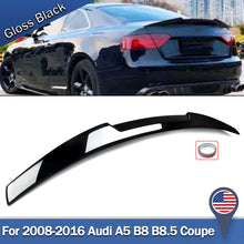 Gloss Black Spoiler Wing For Audi A5 B8 B8.5 Coupe 2008-2016