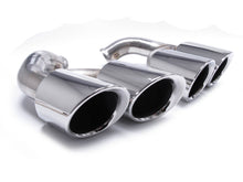Shiny Silver Exhaust Tips Tailpipe For Porsche 958.2 Cayenne 92A 2015-2018 V6 V8 et97
