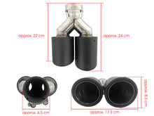 AK Style Matte Carbon Fiber Exhaust Tip Upgrade 65mm Inlet