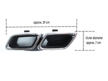 Black Rear Diffuser Chrome Exhaust Tips for Mercedes W213 Non-AMG 2017-2020 di35