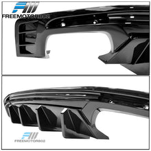 Fits 2016-2024 Chevy Camaro SS LT LS Gloss Black PP Rear Bumper Lip Diffuser Spoiler