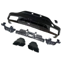Gloss Black Rear Diffuser Exhaust Tips for Mercedes GLC X253 C253 Coupe GLC300 GLC43 2019-2022