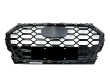 Honeycomb Front Grill + Fog Ligth Cover for Audi Q5 B9 SQ5 2021-2024