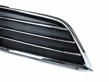 Chrome/Black Fog Light Cover Grille Trim w/ ACC Dummy Cap for 2011-2014 Audi A8 D4