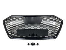 RS6 Style Front Bumper Grille Honeycomb Mesh For Audi A6 S6 C8 2019-2024