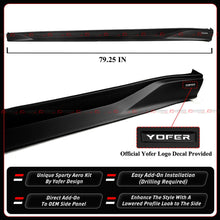 For 2025-2026 Tesla Model Y Juniper Yofer Design Matte Black Side Skirt Extension