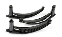 4PCS Carbon Fiber Look Interior Door Handle Pull Panel Trim For BMW X5 E70 X6 E71 2007–2014