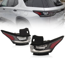 For 2018-2021 Chevy Traverse Black/Clear LED Tail Lights Brake Lamps Left+Right