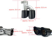 60mm Carbon Fiber Exhaust Tips Tailpipe for Audi Mercedes BMW