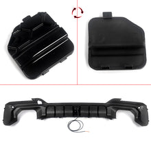 Gloss Black Rear Bumper Diffuser Lip W/LED Light For BMW X3 M40i G01 LCI 2022-2024