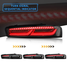 Clear Lens LED Tail Lights For Chevrolet Chevy Camaro 2016-2018 w/Sequential Siganl