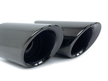 Black Stainless Steel Exhaust Tips for Porsche Macan 2.0L 2014–2018