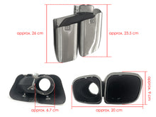 Square Exhaust Tips Muffler Pipe for Porsche Macan Base 2019-2024