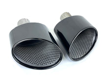 60mm Inlet Black Exhaust Tips Muffler for Audi A4 A5 A6 A7 Refit To RS4 RS5 RS6 RS7
