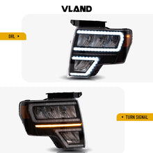 LED Reflector Headlights For 2009-2014 Ford F150 With Start-up Animation