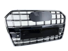 S6 Style Chrome Front Bumper Grille for Audi A6 C7 S6 2016–2018