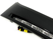 Glossy Black LED DRL Bumper Fog Lights Bezels for Toyota 07-13 Tundra / 08-13 Sequoia dr16