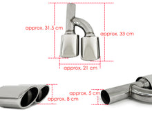 Chrome Exhaust Tips Tailpipe Replace for Mercedes W220 W221 W211 W212 W203 W204 W219 W218 SLK R171 SL R230