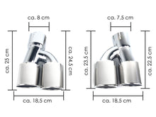 Chrome Exhaust Tips Upgrade for BMW G30 525i 528i 530i 540i M-Sport 2017-2019-2023