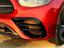 2x Fog Light Air Vent Covers Gloss Black for 2021–2024 Mercedes W213 E-Class E300 E350 E450 E53 AMG Bumper