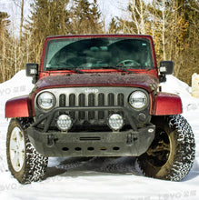 7 Inch LED Work Light Bar DRL Round Combo For Driving Offroad Truck