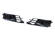 Fog Light Grill Covers w/ ACC Caps For AUDI A6 C7.5 NON-Sline 2016 2017 2018 fg239