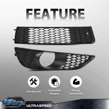 For Audi Q7 S-Line 2010-2015 4x Front Lower Bumper Grille & Fog Light Lamp Cover