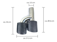 Matte Carbon Exhaust Tips for Mercedes W220 W221 W211 W212 W203 W204 W219 W218 SLK R171 SL R230