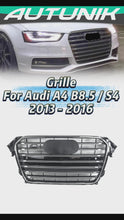 Chrome Front Bumper Grille for Audi A4 S4 B8.5 2013-2015 2016 fg357