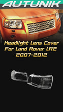 Pair Headlight Lens Covers For Land Rover LR2 2007-2012 Base SE HSE Lux