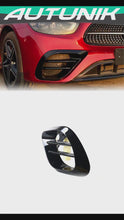 2x Fog Light Air Vent Covers Gloss Black for 2021–2024 Mercedes W213 E-Class E300 E350 E450 E53 AMG Bumper